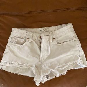 Free People high waisted cut off shorts